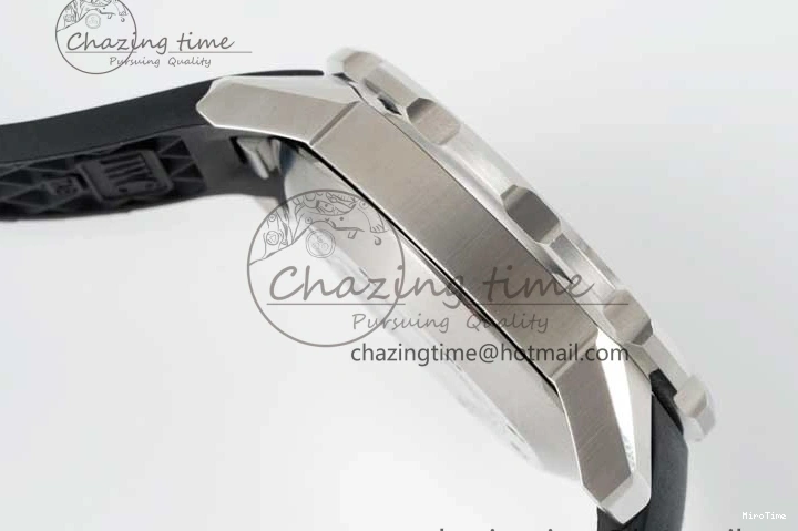 MIROTIME 0322 Premium Aquatimer Automatic SS RSF 1:1 Best Edition White Black Dial on Black Rubber Strap A 7067